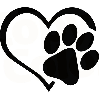 PES V AUTĚ - TLAPKA - Samolepka na auto – Zboží Dáma