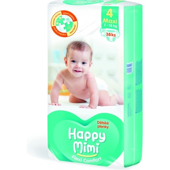 Happy mimi Flexi Comfort Maxi 4 7-18 kg 38 ks