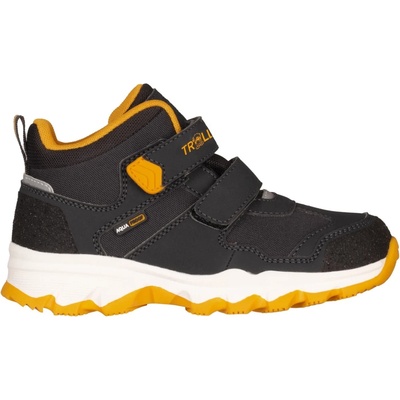Trollkids Детски туристически обувки Trollkids Kid's Kjerag Hiker Walking boots - Anthracite, Golden Yellow - размер 33 (EU) (702-2968-0419)