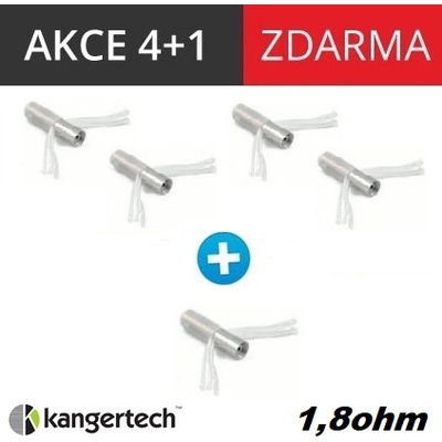 Kangertech CC/T2 žhavící hlava nichrome 1,8ohm 5ks