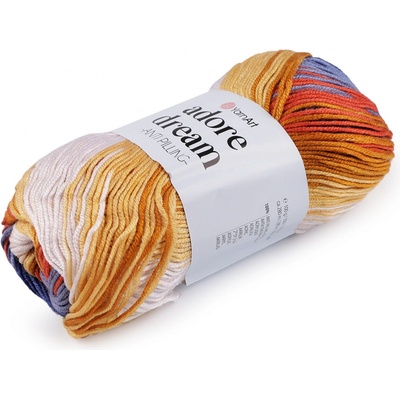 Prima-obchod Pletací příze Adore Dream 100 g, barva 8 (1065) modrá