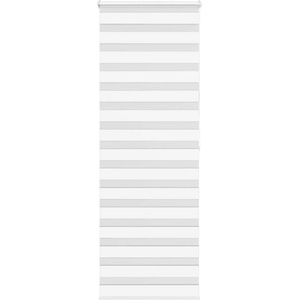 vidaXL Зеброва щора бял 90x200 см ширина на плата 85, 9 cm полиестер (4014779)