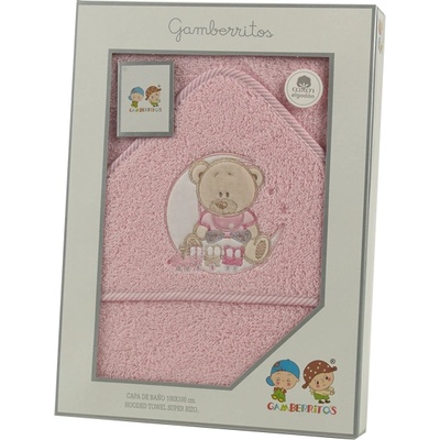 Gamberritos Хавлия 100х100 см. , Мече розово (109694)