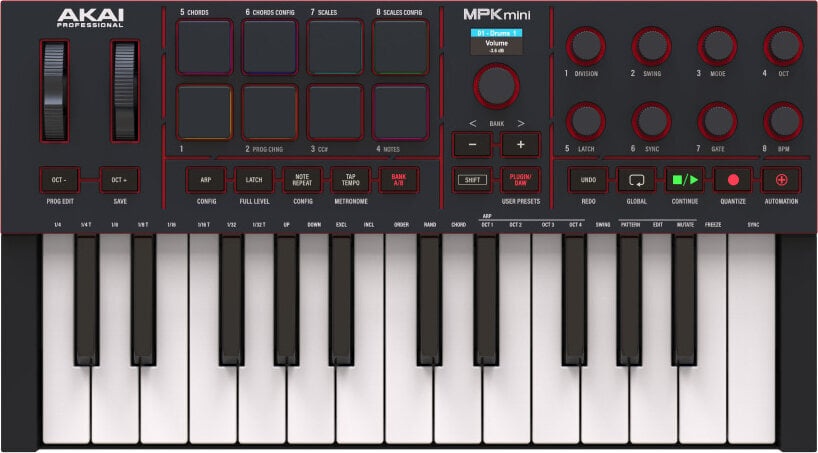 AKAI MPK Mini MK4 Black Миди клавиатура (CAKA139)