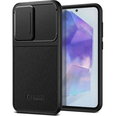 Tech-Protect Кейс с протектор за камера Tech-Protect Velar Cam+ за Samsung Galaxy A55 5G, черен (5906302307807)