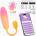 INTOYOU App Series NexEgg Motion Vibrating Egg with Thrusting App Orange-Pink