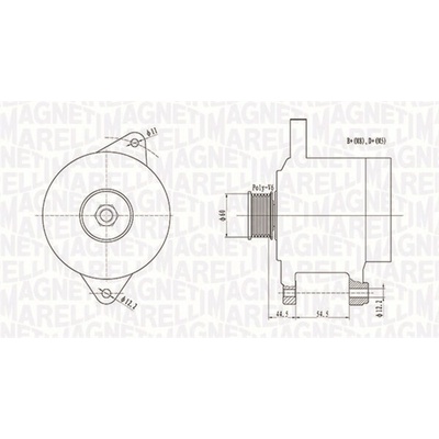 Alternátor MAGNETI MARELLI 063731718010