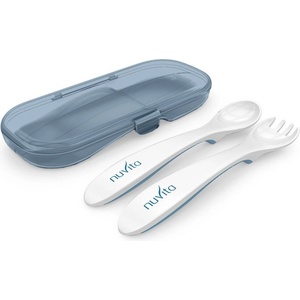 Nuvita Комплект вилица и лъжица в кутийка Nuvita - Powder Blue (NEW023967) - ozone