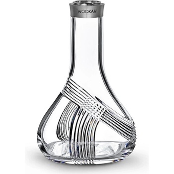 Wookah Váza #QLS 28 cm Číra ORBIT