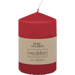 Eco candles by Ego dekor Червена свещ Връх, време на горене 25 ч. Eco - Eco candles by Ego dekor (ZBC-3771019)