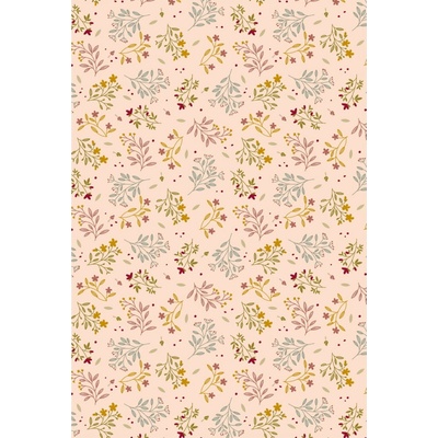 Det Gamle Apotek Balicí papír Flowerdays – 5 m, béžová barva, textil
