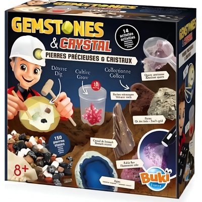 Buki France Детски научен комплект Buki France - Кристали и скъпоценни камъни (BK2440)