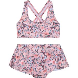 Color Kids Детски комплект бикини Color Kids Kid's Bikini with Skirt AOP Bikini - Coral Blush - размер 104 (EU) (750-2559-0213)
