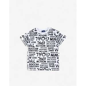 Chicco Boys Tee White/Black - dress4less