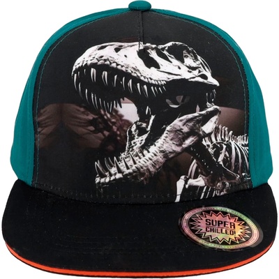 maximo Шапка с козирка maximo Boy's Cap Dinosaur, Snap-Back Closure Cap - Petrol - размер 51-53 cm (904-6336-0111)