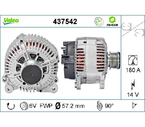 Alternátor VALEO 437542