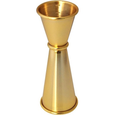 Japonský jigger Cocktail Kingdom ve zlatém provedení 1oz – 2oz (3cl - 6cl)