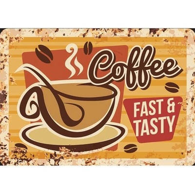 Ceduľa Coffee Fast Tasty