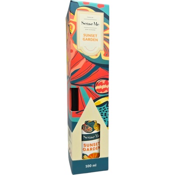 SENSE ME ароматизатор за стая с черни ратанови пръчки, 100мл, Sunset Garden