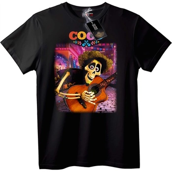NOONEBRAND Тениска Скелет Китара Coco - 2XL, Black