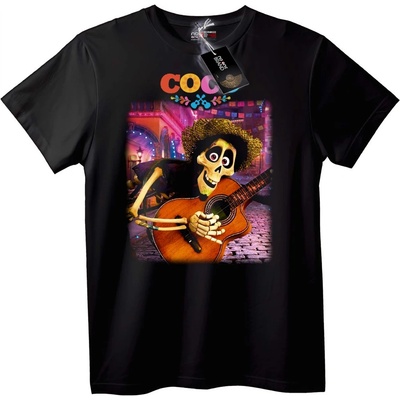 NOONEBRAND Тениска Скелет Китара Coco - 2XL, Black