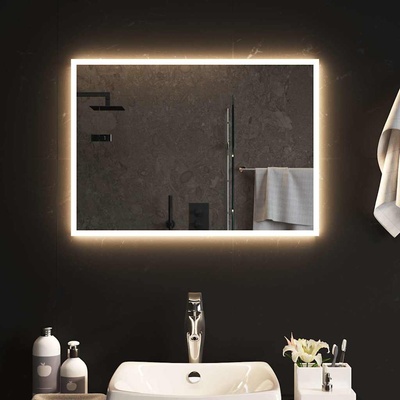 vidaXL LED огледало за баня, 70x50 см (151765)