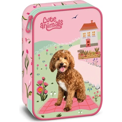 Ars Una Ученически несесер с един цип на две нива Ars Una Doggie (5458)