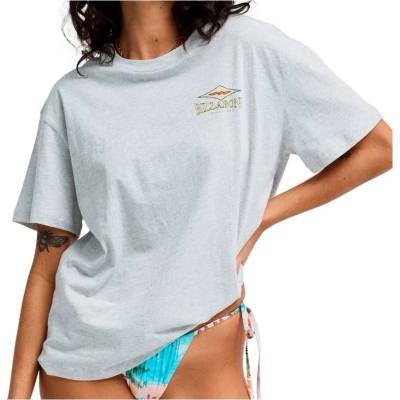 Billabong Дамска тениска Billabong Women's Heritage Baker T-shirt - Grey Heather (916-5902-0112)