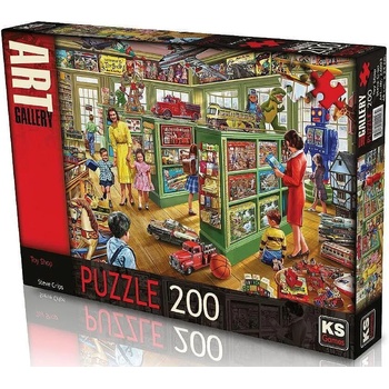 Image 1 of KS Games Авторски пъзел от 200 части - Магазина за играчки (48x34)