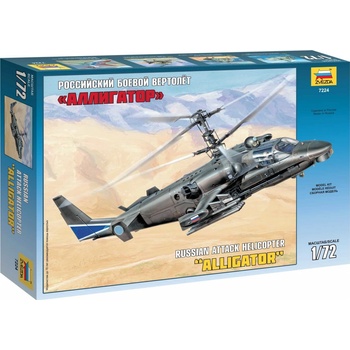 Zvezda Model Kit vrtulník 7224 Kamov Ka 52 Alligator Combat Helicopter 1:72