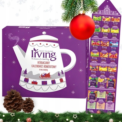 ADVENTNÝ KALENDÁR Čajová kanvica 24 dní s čajom IRVING