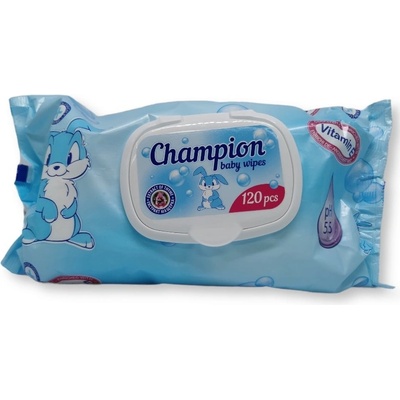 Champion Мокри кърпи Champion 120бр - Сини (1378)