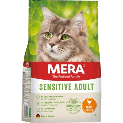MERA 2х2кг Sensitive Adult MERA Cats, суха храна за котки - с пиле