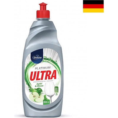 DeLuxe Čistič na riad Ultra Platinum Apfel & Minz 850 ml