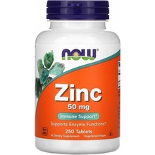 Now Foods Zinok 50 mg 250 tabliet