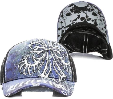 AFFLICTION SKELETON A29137-DKNV