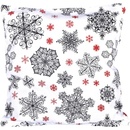 Forbyt Vianočná Vločky sivá 40 x 40 cm