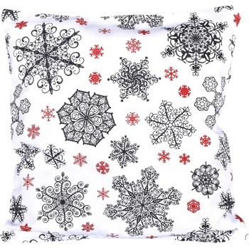 Forbyt Vianočná Vločky sivá 40 x 40 cm