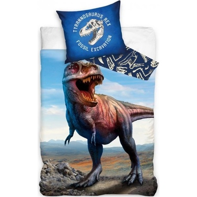 BedTex bavlna obliečky Tyranosaurus Rex motív Fosil Excavation bavlna renforcé 70x90 140x200
