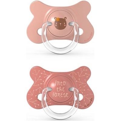 Suavinex dudlík fyziologický silikon Fusion Forest pudrová
