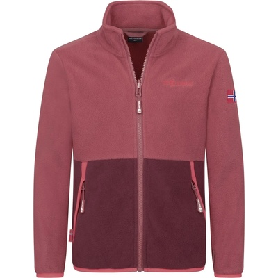 TROLLKIDS Детско поларено яке Trollkids Kid's Storfjord Jacket Fleece jacket - Frozen Berry / Deep Ruby - размер 140 (EU) (703-4008-0918)