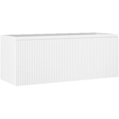 Mexen Rivel шкаф за баня под мивка 120 см, 1 чекмедже, набразден, бял мат (91A20-12047-1-BF01)