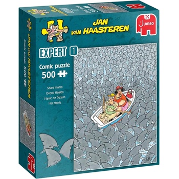 Jumbo - Puzzle Jan van Haasteren: Shark mania - 500 piese