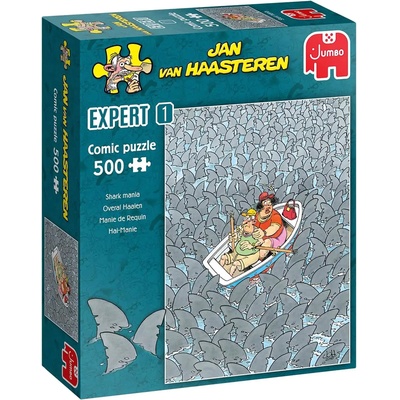 Jumbo - Puzzle Jan van Haasteren: Shark mania - 500 piese