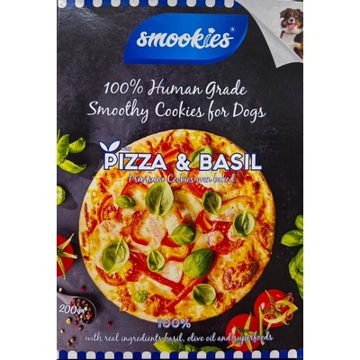 SMOOKIES Premium PIZZA sušienky s príchuťou pizza 100% human grade 200 g