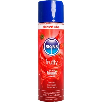 SKINS Лубрикант на водна основа skins - fruity water-based lubricant strawberry 130 ml