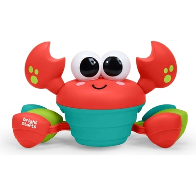 Bright Starts Интерактивна играчка Bright Starts - Crawling Crab, червен (17635-010)