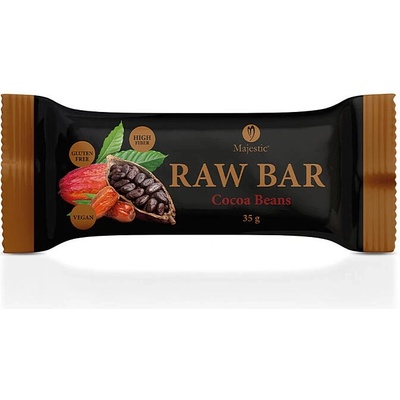 Majestic Ovocná tyčinka Raw Bar Kakaové bôby 35g