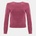 I Saw It First Фланелка с дълъг ръкав I Saw It First Washed Ribbed Long Sleeve Top - Burgundy