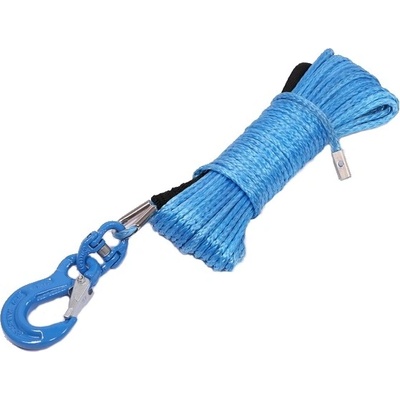 VT Syntetické lano s hákem 5 mm (DYNEEMA) 15 m, modré | Zboží Auto